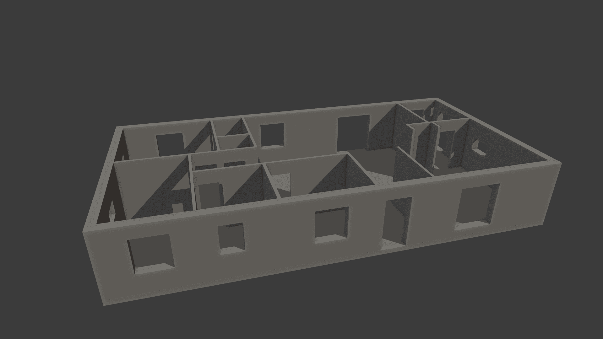 Architectural 3D reconstruction based on the original floor plan