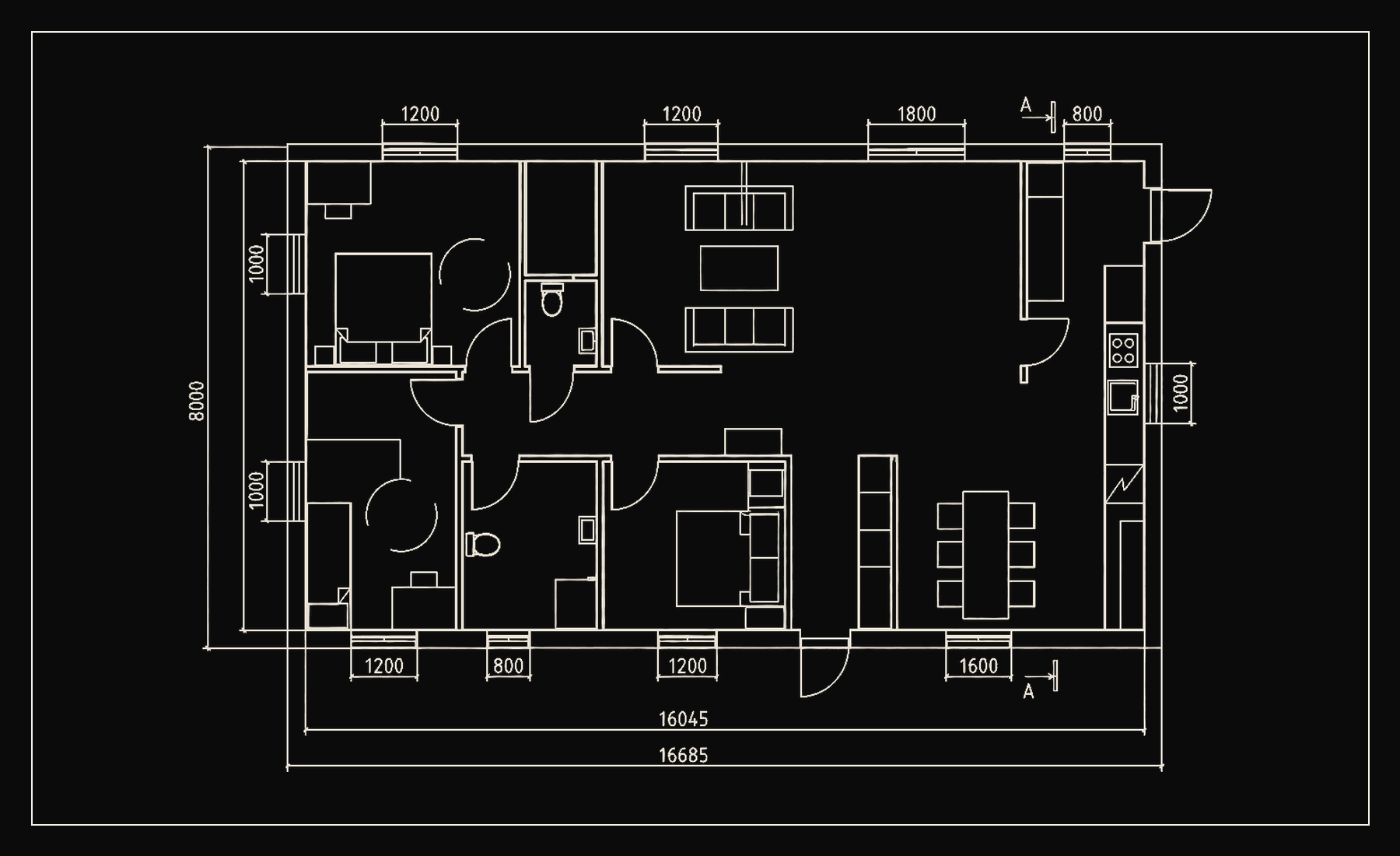 Original architectural floor plan