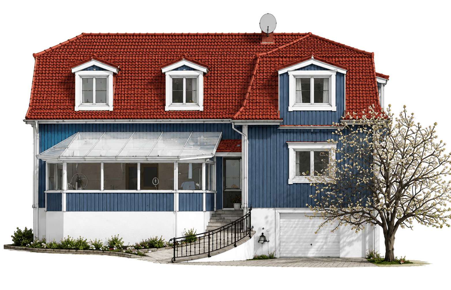 Architectural reference for the proposed villa extension